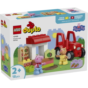LEGO DUPLO PEPPA PIG TRATTORE E MERCATO    