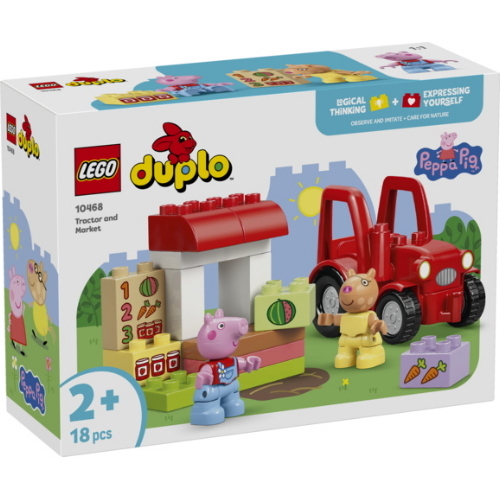 LEGO DUPLO PEPPA PIG TRATTORE E MERCATO    