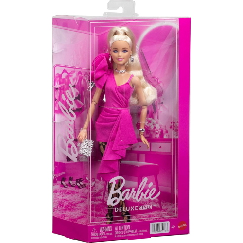 BARBIE FASHIONISTA DELUXE STYLE BIONDA VESTITO FUCSIA