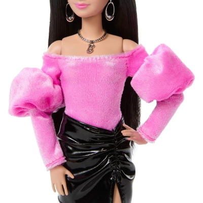 BARBIE FASHIONISTA DELUXE STYLE ASIATICA VESTITO BICOLOR