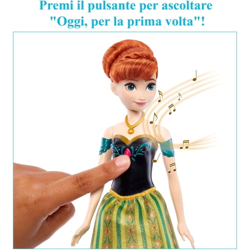 DISNEY FROZEN ANNA CANTA OGGI, PER LA PRIMA VOLTA