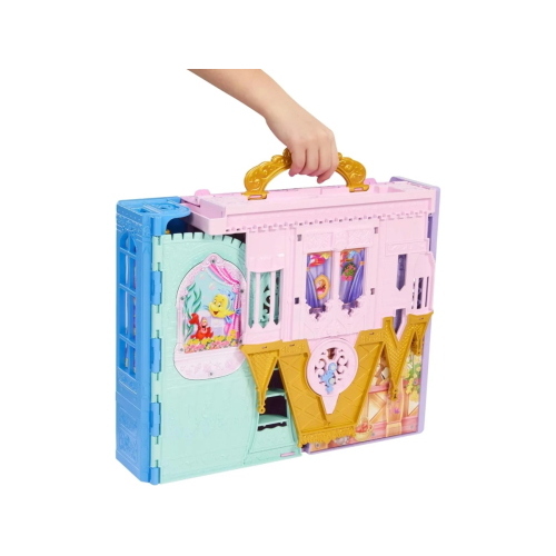 DISNEY PRINCESS CASTELLO FOLD & GO RAPERONZOLO CON BAMBOLA
