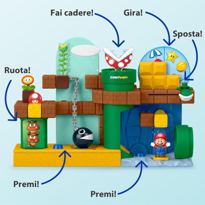 FISHER PRICE PLAYSET LE AVVENTURE DI MARIO
