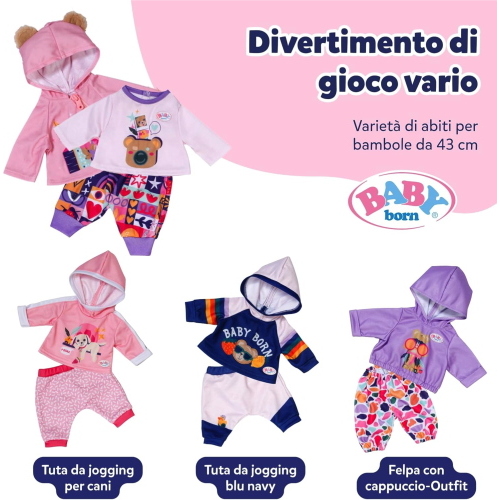 BABY BORN COMPLETO NEONATO 43CM