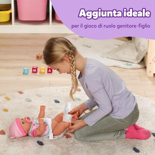 BABY BORN PANNOLINI 43CM, CONFEZIONE DA 5