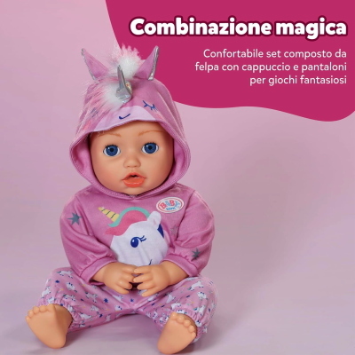 BABY BORN COMPLETO UNICORNO 43CM