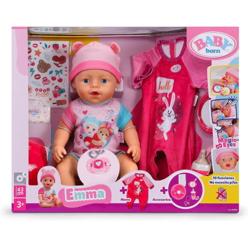 BABY BORN EMMA + TUTINA 43CM