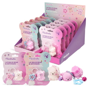 MARTINELIA WORLD LIP BALM BEAR KEYCHAIN