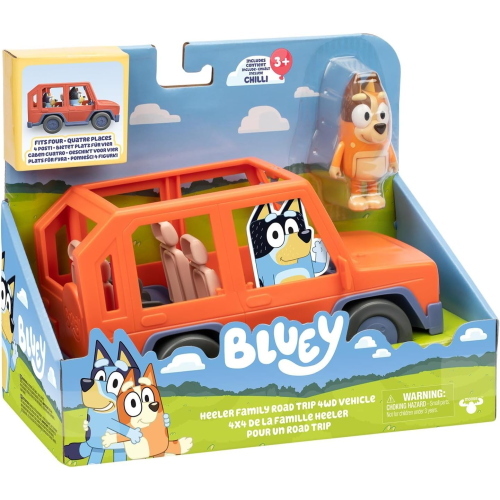 BLUEY JEEP C/CHILLI 25X20X13CM        