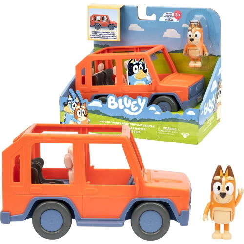 BLUEY JEEP C/CHILLI 25X20X13CM        