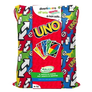 GIOCO CARTE UNO TAPPETO CON SACCA
