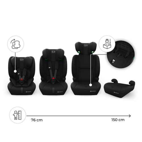 SEGGIOLINO AUTO KINDERKRAFT COMFORT UP 2 BLACK
