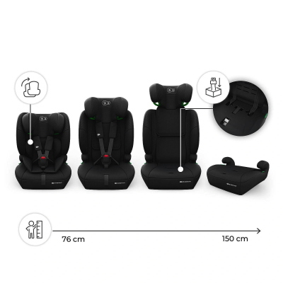 SEGGIOLINO AUTO KINDERKRAFT COMFORT UP 2 BLACK