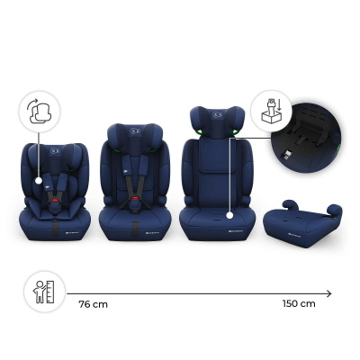 SEGGIOLINO AUTO KINDERKRAFT COMFORT UP 2 BLU NAVY