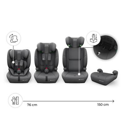 SEGGIOLINO AUTO KINDERKRAFT COMFORT UP 2 GREY
