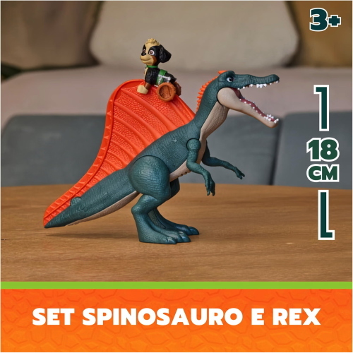 PAW PATROL DINO MOVIE SET REX E SPINOSAURO