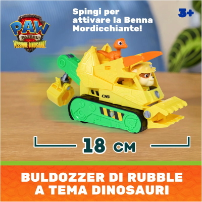 PAW PATROL DINO MOVIE VEICOLO RUBBLE
