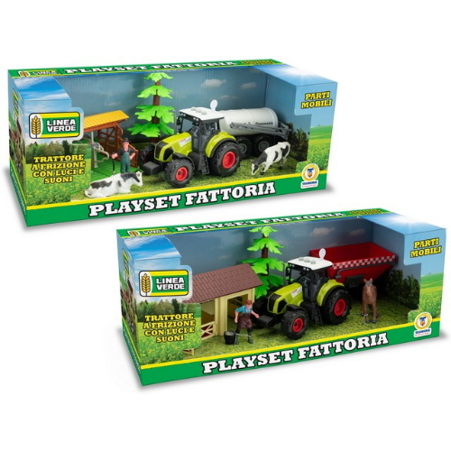 PLAYSET FATTORIA CON STALLA E TRATTORE  B-O 2MD 