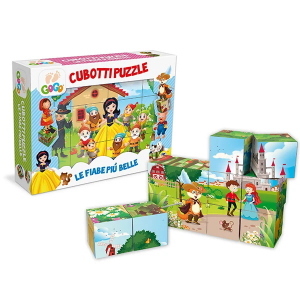 GOGO - CUBOTTI PUZZLE FIABE ITALIANE 12 PZ 