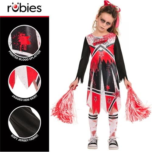 COSTUME CHEERLEADER ZOMBIE XS