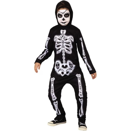 COSTUME SCHELETRO GIORNO DEI MORTI L