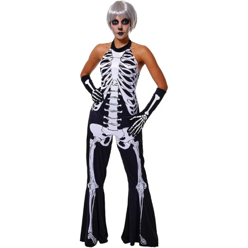 COSTUME SCHELETRO ANNI 70 DA DONNA