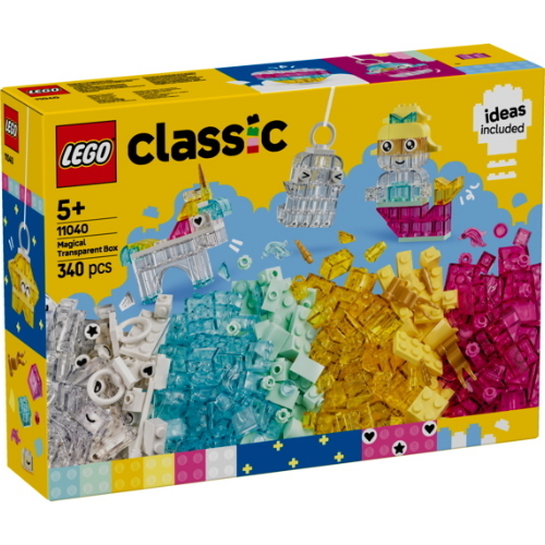 LEGO® CLASSIC SCATOLA MAGICA TRASPARENTE