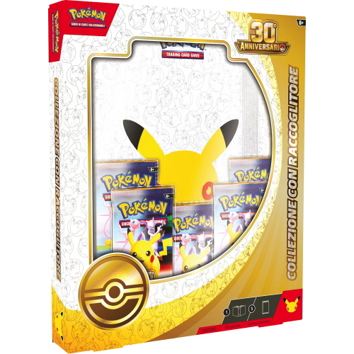 POKEMON 30 ANNIVERSARIO COLLEZIONE CON RACCOGLITORE 