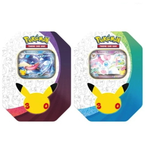 POKEMON 30 ANNIVERSARIO TIN DA COLLEZIONE SYLVEONE O GRENINJA