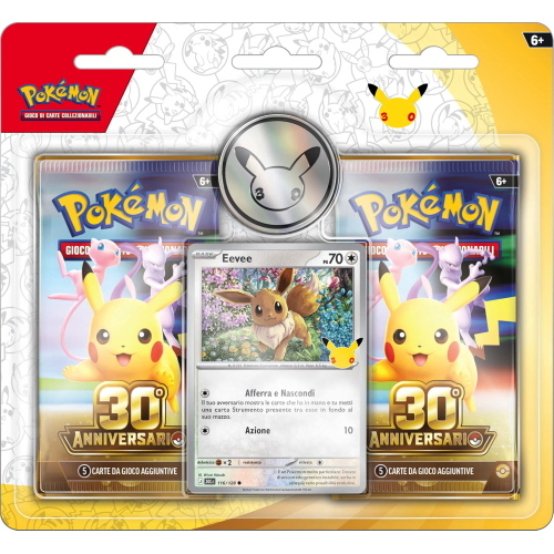 POKEMON 30 ANNIVERSARIO BLISTER 2 BUSTE