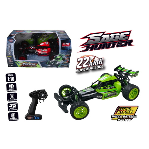 RADIOCOMANDO  SAGE HUNTER 22KM H PACK BATTERIA