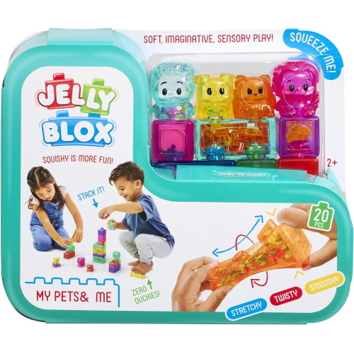 TOYS JELLY BLOX - MY PETS AND ME SET COSTRUZIONI GEL GOMMOSE