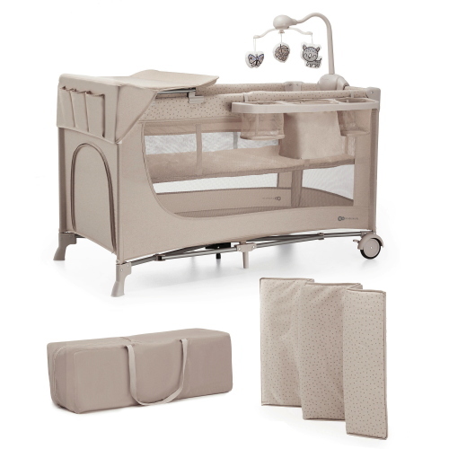 CAMPING LETTINO DA CAMPEGGIO JOY 2 BEIGE CON ACCESSORI