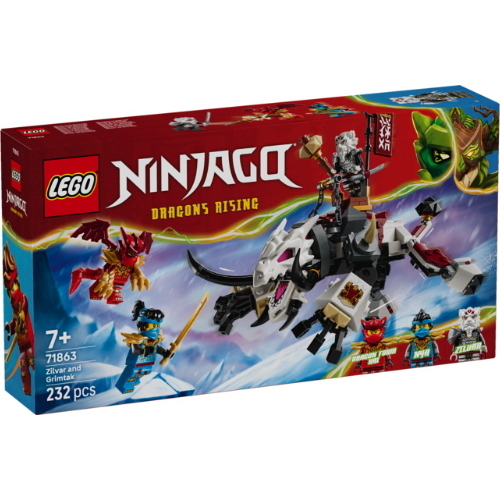 LEGO® NINJAGO ZILVAR E GRIMTAK LA BESTIA DRAGO