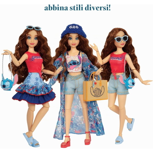 DISNEY ILY FASHION DOLLS - INSPIRED BY STITCH (CON EXTRA FASHION)