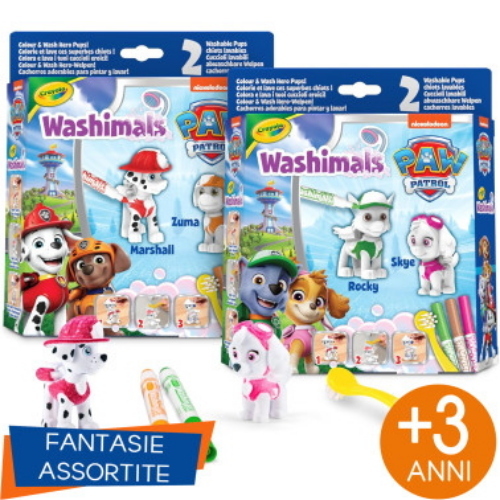 WASHIMALS PETS - SET ATTIVITÀ 2 CUCCIOLI PAW PATROL