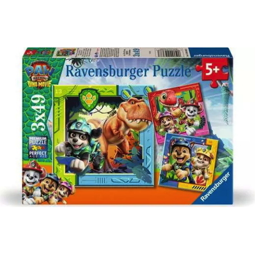 PAW PATROL 3 DINO MOVIE 3 X 49 PZ
