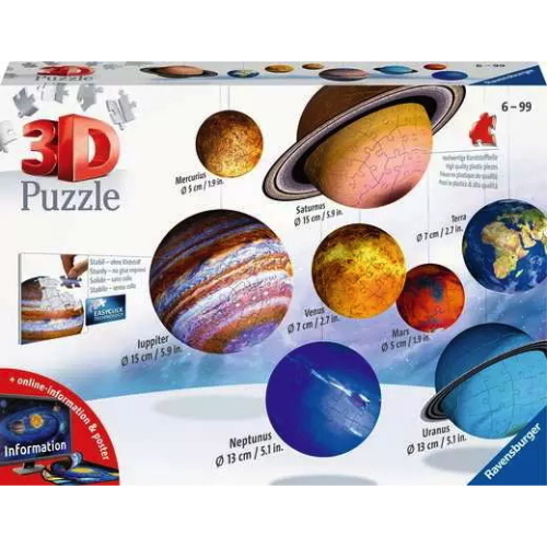 IL SISTEMA PLANETARIO PUZZLE 3D