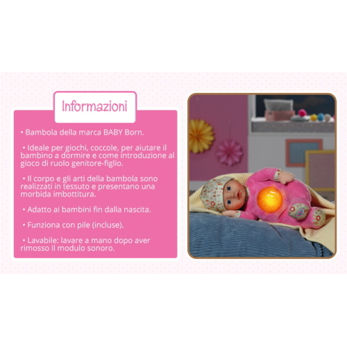 BABY BORN NIGHTFRIENDS FOR BABIES 30CM