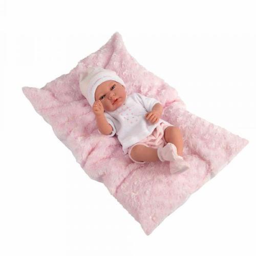 ARIAS - BEBÈ CM.40 CON CUSCINO ROSA 60292 VINILE ?