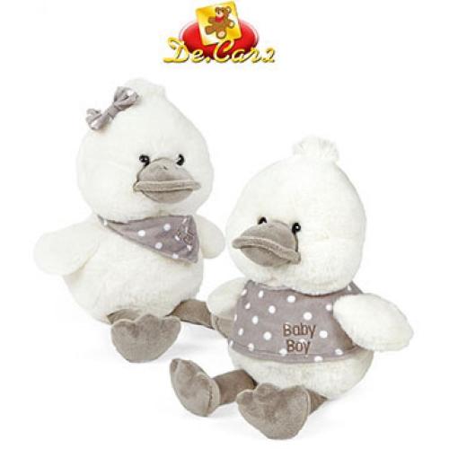 PELUCHE PAPEROTTO L35CM BIANCO/GRIGIO POIS BOY GIRL