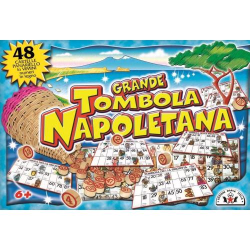 TOMBOLA NAPOLETANA 48 CARTELLE E CESTELLO