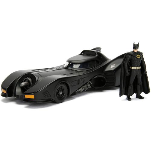 BATMAN BATMOBILE DEL 1989 IN SCALA 1:24 CON PERSONAGGIO DI BATMAN IN DIE CAST