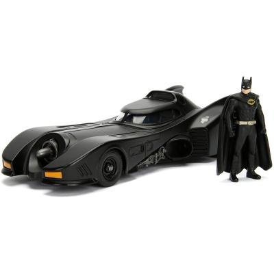 BATMAN BATMOBILE DEL 1989 IN SCALA 1:24 CON PERSONAGGIO DI BATMAN IN DIE CAST