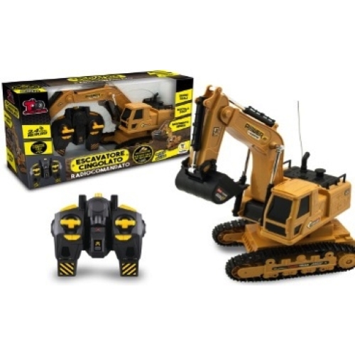 ESCAVATORE CINGOLATO RADIOC C/SUONI  RUOTA 360  8 FUNZIONI