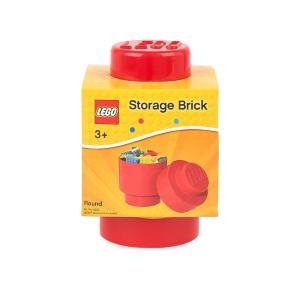 CONTENITORE LEGO BRICK 1 TONDO ROSSO 