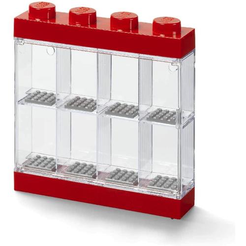 ESPOSITORE LEGO MINIFIGURES 8 POSTI ROSSO