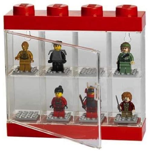 ESPOSITORE LEGO MINIFIGURES 8 POSTI ROSSO