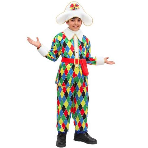 COSTUME BAMBINO/A ARLECCHINO TAGLIA M