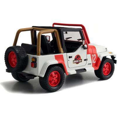 JURASSIC PARK JEEP WRANGLER IN SCALA 1:24 DIE-CAST